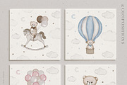 Baby Shower Bears - Kids Graphic Set, an Animal Illustration by Veris Studio (Thumbnail 9 of 18)