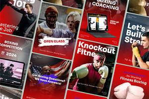 Boxing Social Media Kit Template