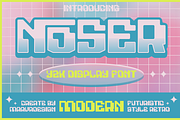 Noser - A Modern Y2K Font, a Sans Serif Font by Marvadesign (Thumbnail 1 of 7)