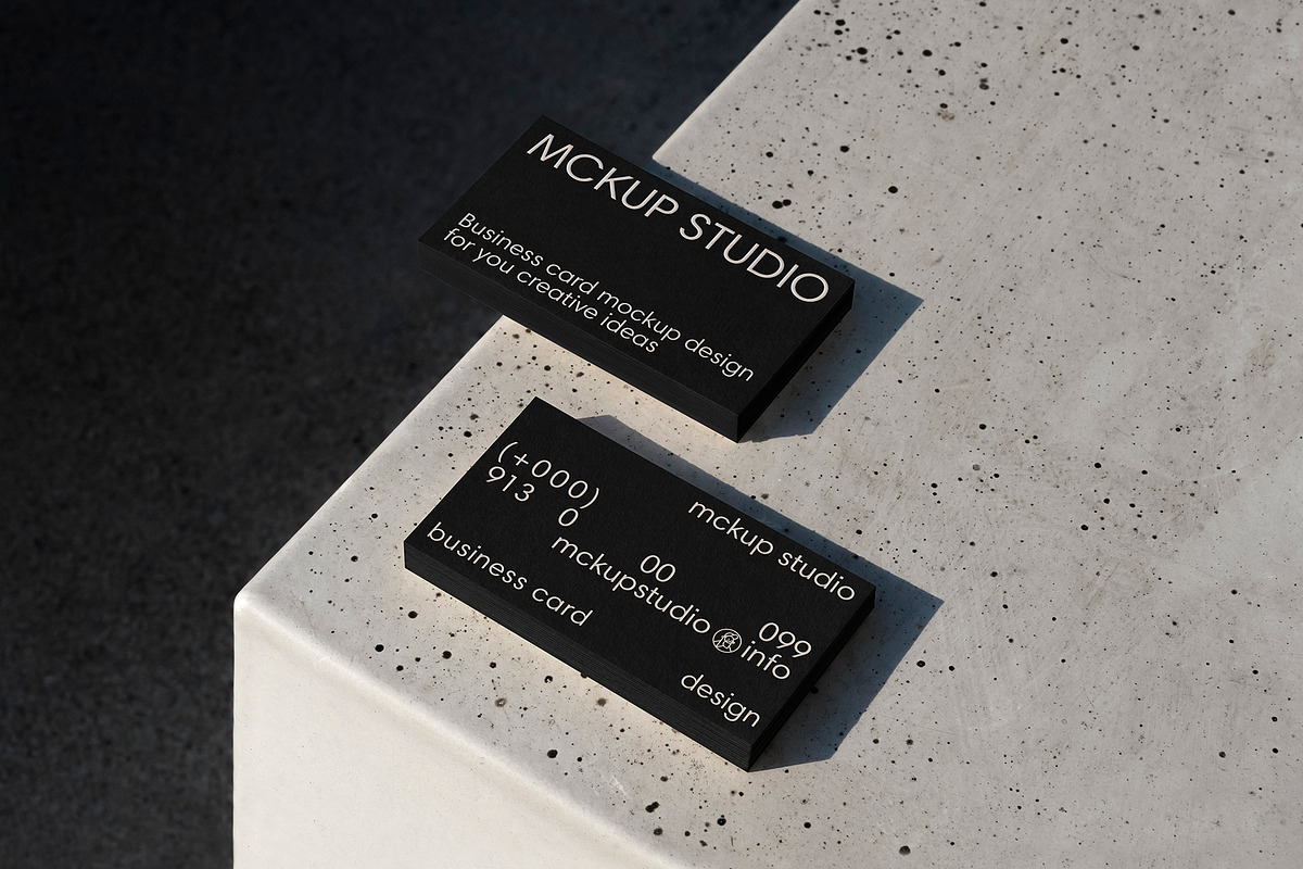 3 Business card mockup, an Advertising Mockup by eezo (Photo 3 of 10)
