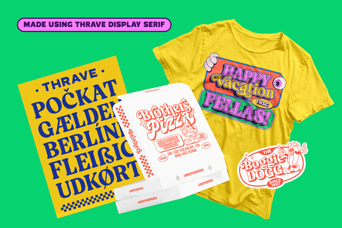 TNSC Thrave - Display Pop Serif, a Serif Font by The Native Saint Club (Photo 9 of 13)