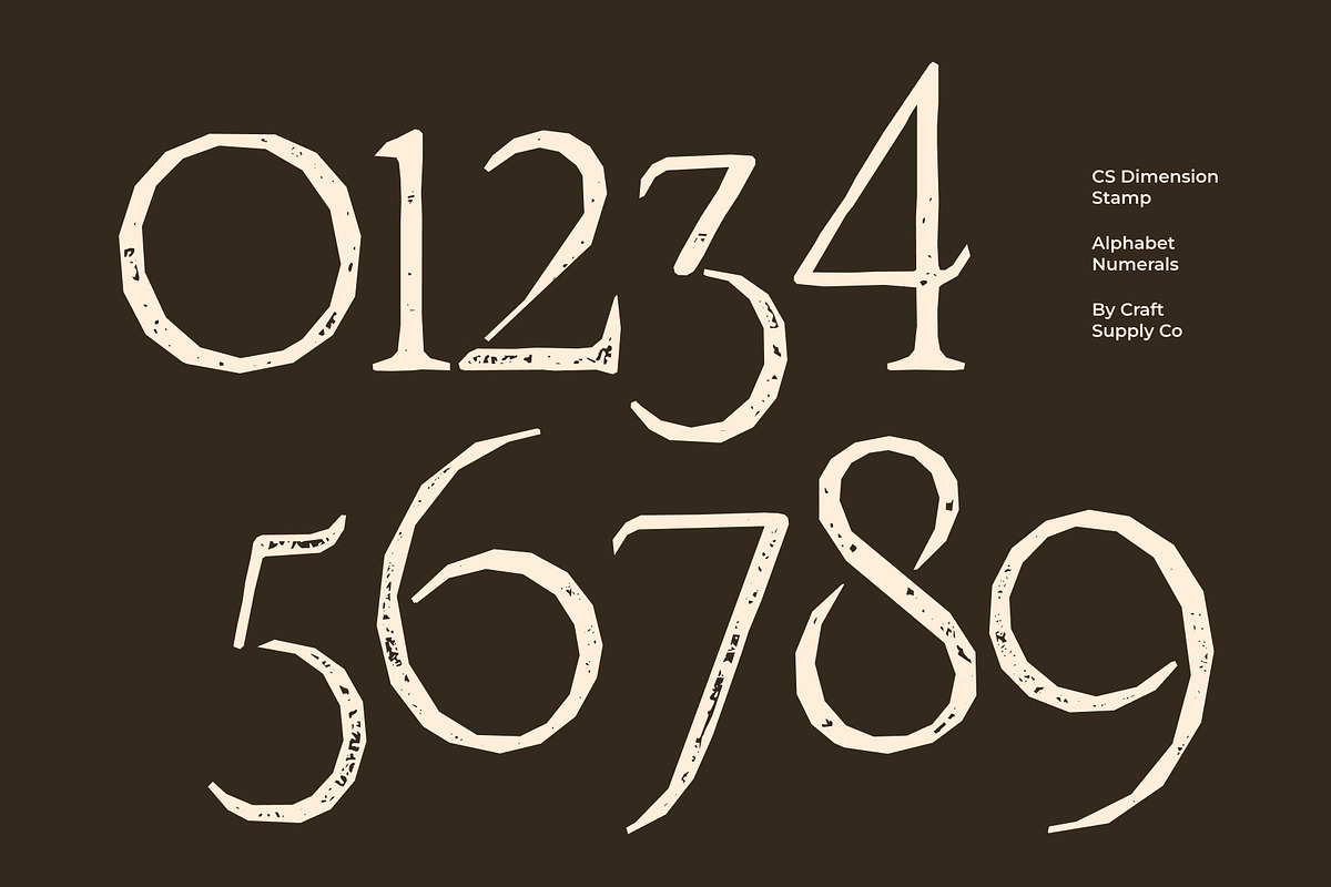 CS Dimension Stamp, a Serif Font by Craft Supply Co. (Photo 6 of 8)