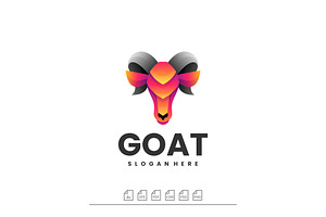 Logo Goat Gradient Colorful Style, a Templates & Theme by ARIF22GANTENG