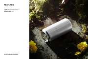 Nature-Themed Beverage Can Mockup, a Cups & Container Mockup by creatsy5 (Thumbnail 3 of 5)