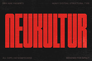 NEUKULTUR - Compressed Display Font, a Sans Serif Font by Dina Mae (Thumbnail 1 of 11)
