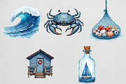 Blue Nautical Sublimation Clipart, an Illustration by CrexoraLab (Thumbnail 3 of 4)