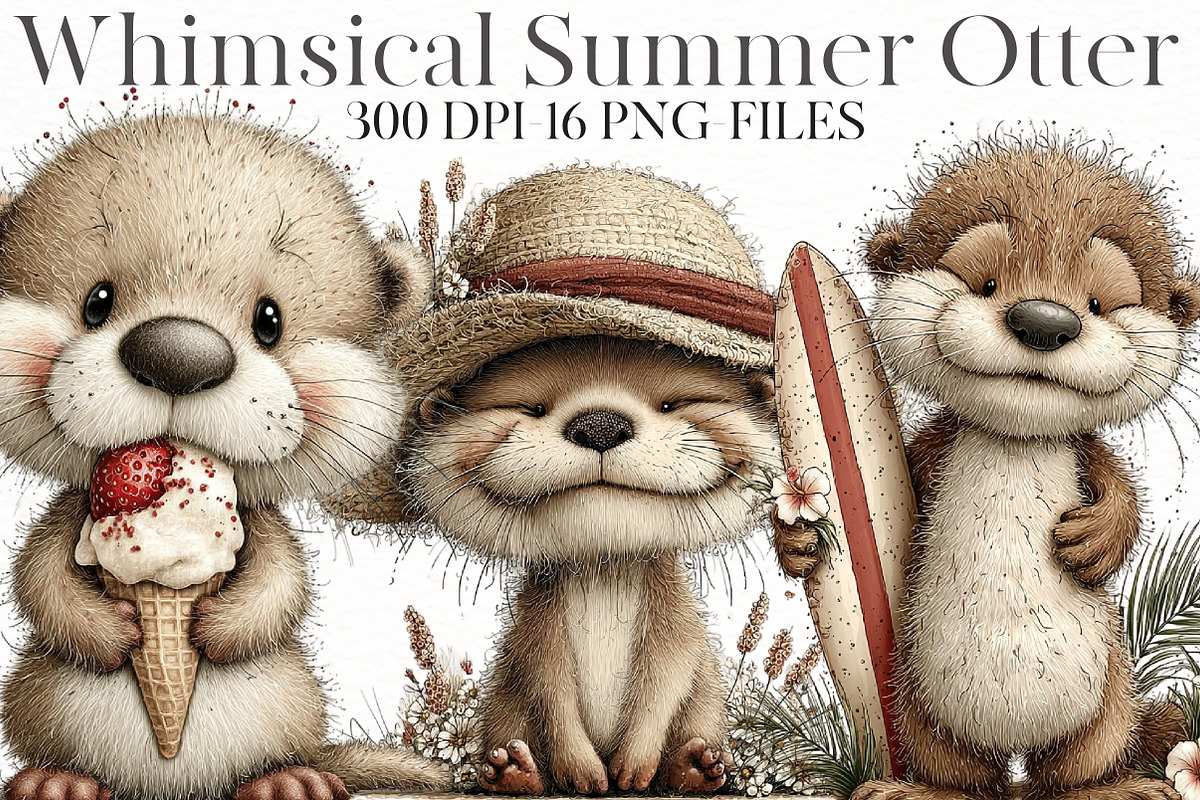 Whimsical summer seal Clipart, an Illustration by Designworld (Photo 1 of 7)