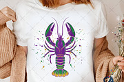 Glitter Mardi Gras Crawfish Png, an Illustration by Creative Art (Thumbnail 2 of 6)