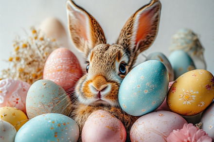 Pastel Eggs Easter Bunny image, a Holiday Photo by ComfortQ