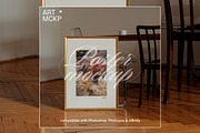 Large golden frame interior mockup, a Merchandise Mockup by MCKP*ME (Thumbnail 2 of 3)