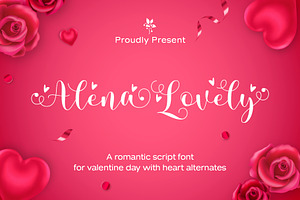Alena Lovely - Romantic Script Font