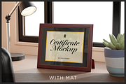 Certificate Mockup - 4 PSD Files, a Merchandise Mockup by Muhazdinata (Thumbnail 4 of 9)