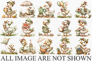 Whimsical Summer Goose Clipart PNG, a Seasonal Illustration by Canvas Craft (Thumbnail 3 of 7)