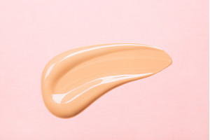Smear of foundation on pink, a Beauty & Fashion Photo by Anna Efetova