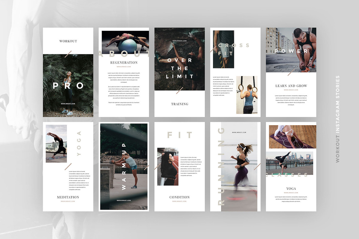 Fitness Canva Social Coach Templates, a Social Media Template by Goashape Studio (Photo 6 of 11)