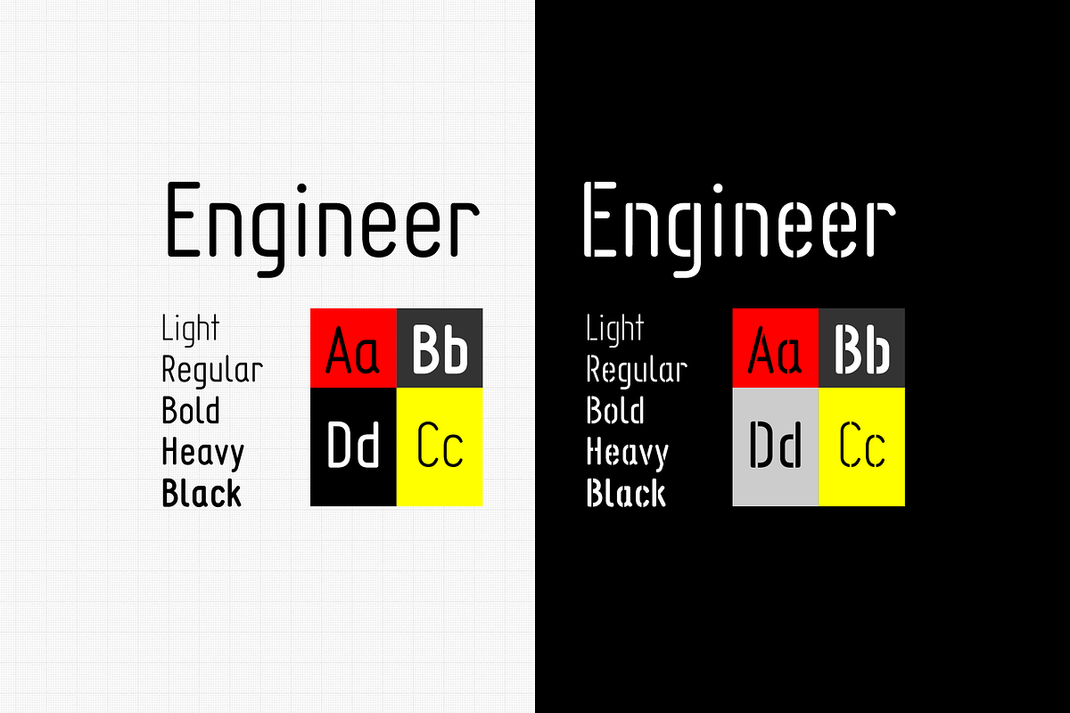 Engineer - 10 fonts preview 4