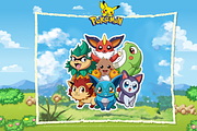 Adventure with Pokémon Stickers, an Animal Illustration by Blendient (Thumbnail 9 of 13)