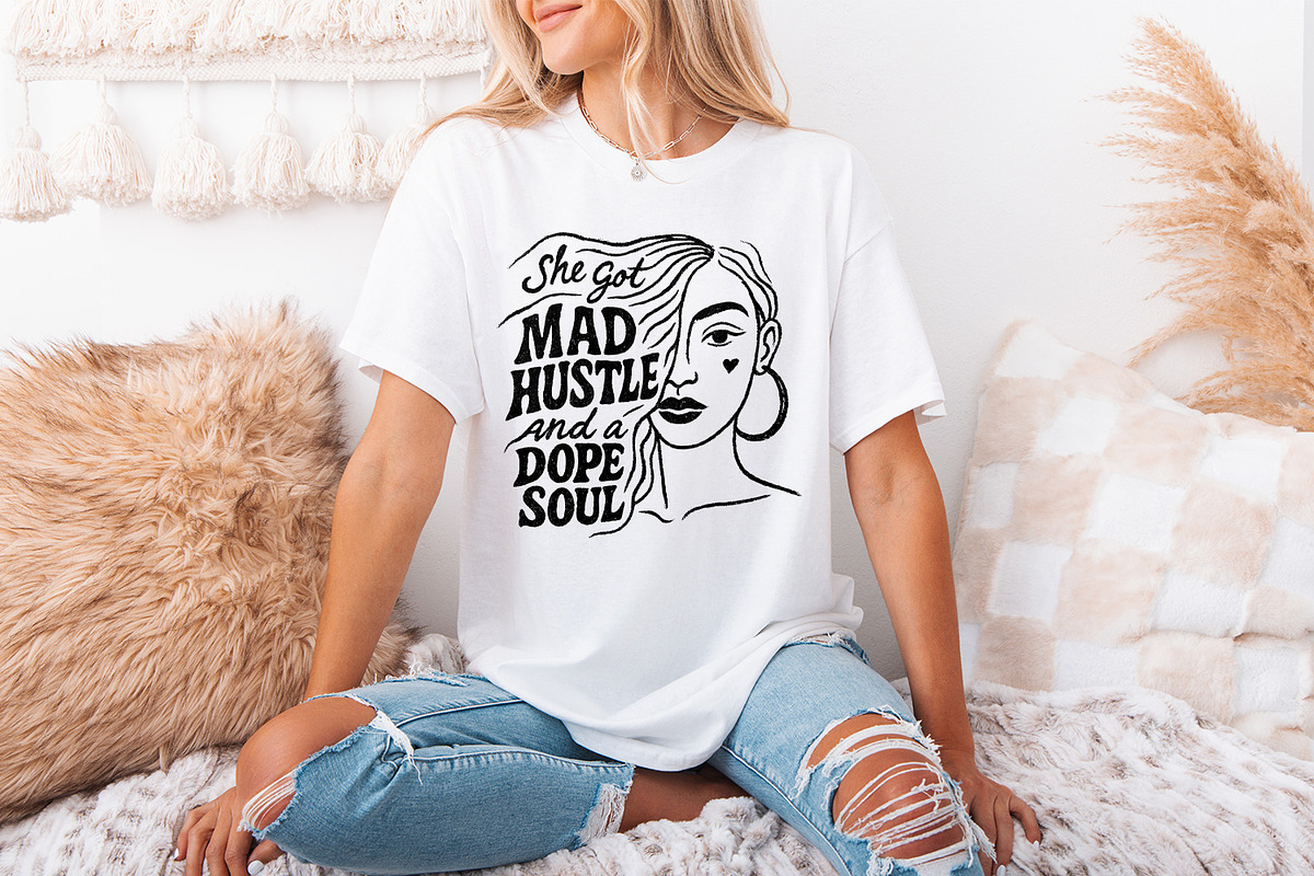 Mad Hustle and Dope Soul png, Woman, an Illustration by SharpMarketplace (Photo 3 of 9)