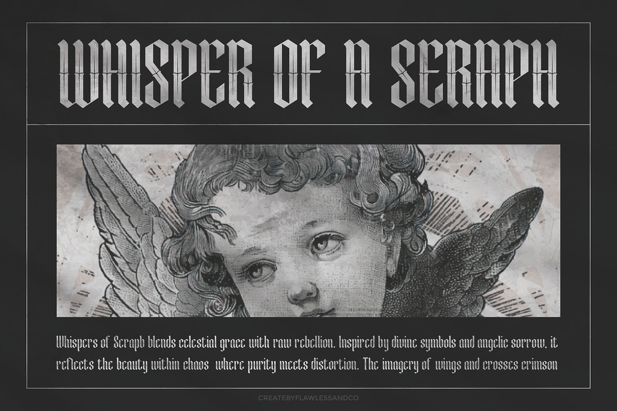 Roslenk Vol2 – Blackletter Font, a Blackletter Font by Flawless And Co (Photo 2 of 10)