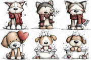 Cute Funny Dog - Whimsical Clipart, an Illustration by DreamPrint404 (Thumbnail 6 of 6)