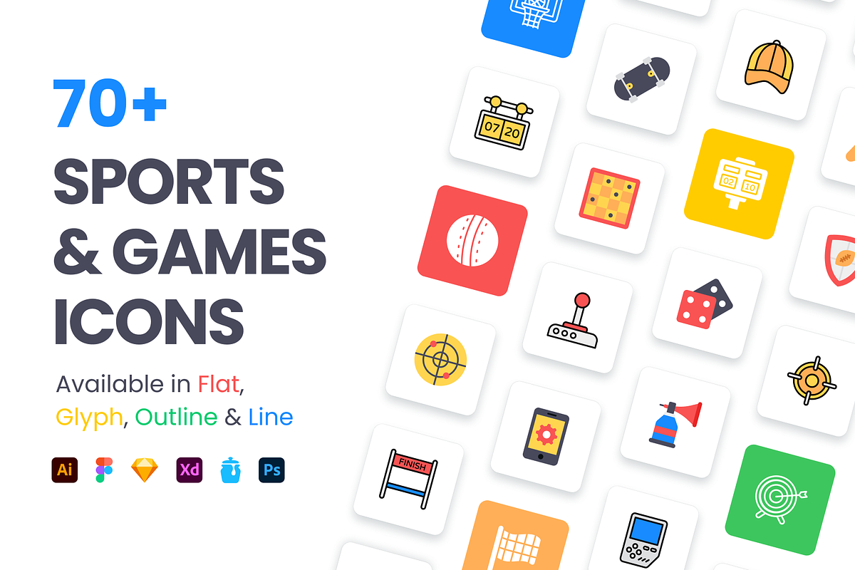 Sports and Games Icons, a Duotone Icon by Brickclay (Photo 1 of 12)