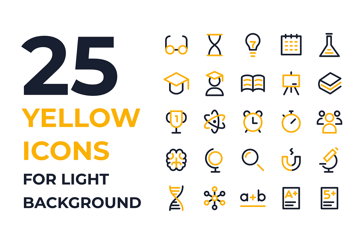 School and Scientific Icons, an Outline Icon by Ruslan Babkin (Photo 3 of 11)
