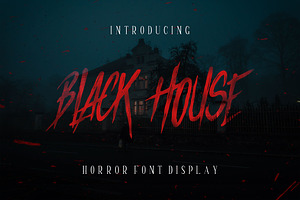 Black House - Horror Font Display