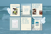 Coastal Instagram Canva Templates, a Social Media Template by Grey Ritual Studio (Thumbnail 7 of 11)