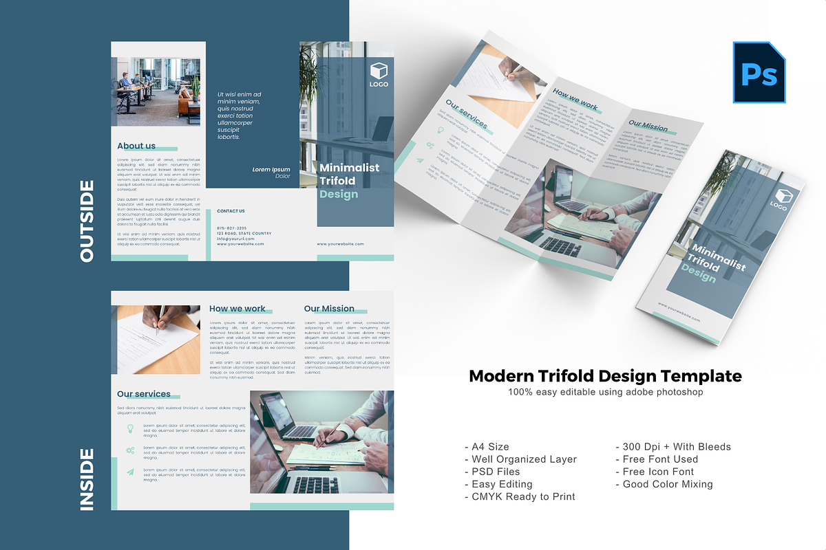 SALE | 36 BUNDLE TRIFOLD BROCHURE, a Brochure Template by rivatxfz (Photo 8 of 37)