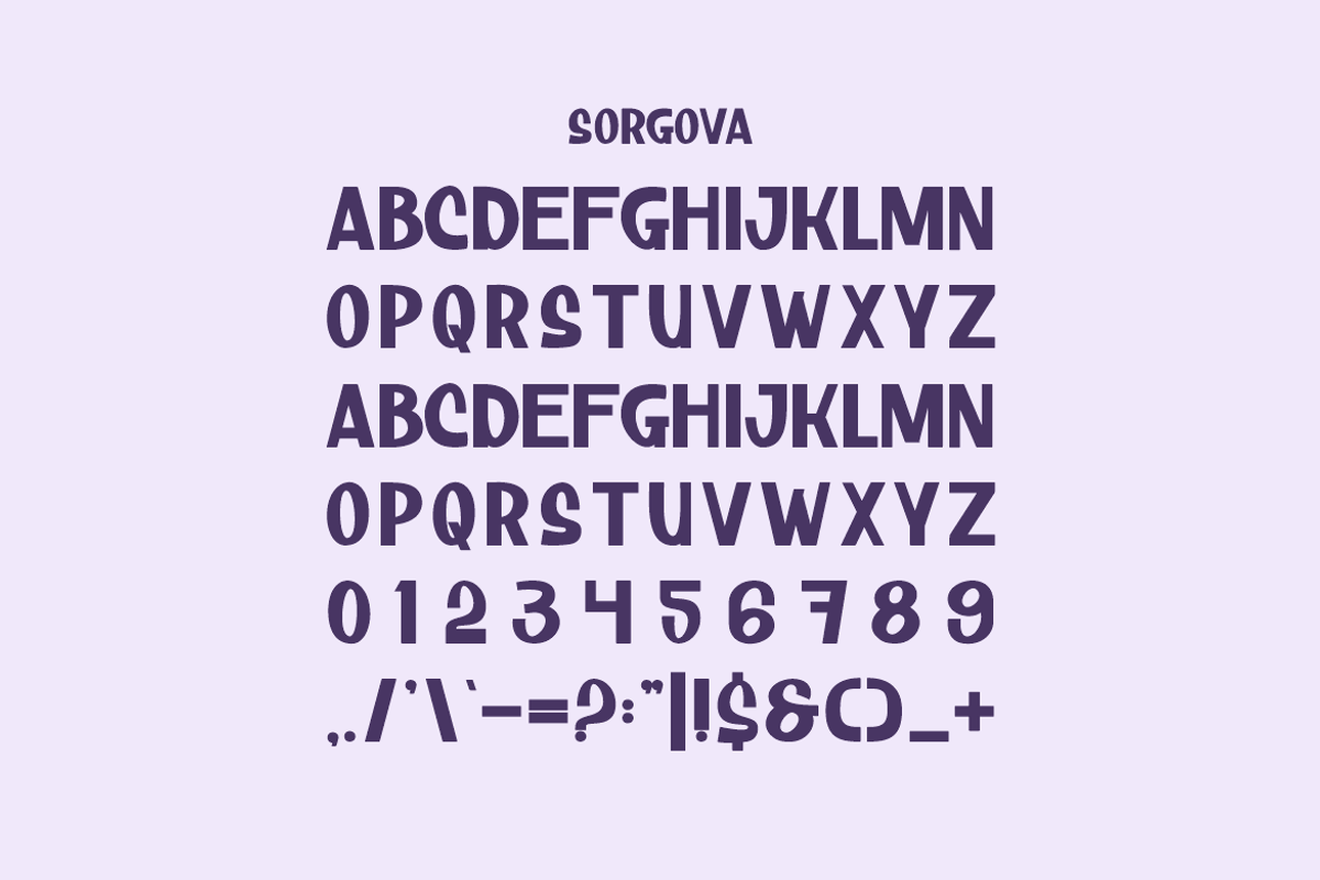 Sorgova - Funny & Kids Font, a Sans Serif Font by Iqsiart Studio (Photo 4 of 8)