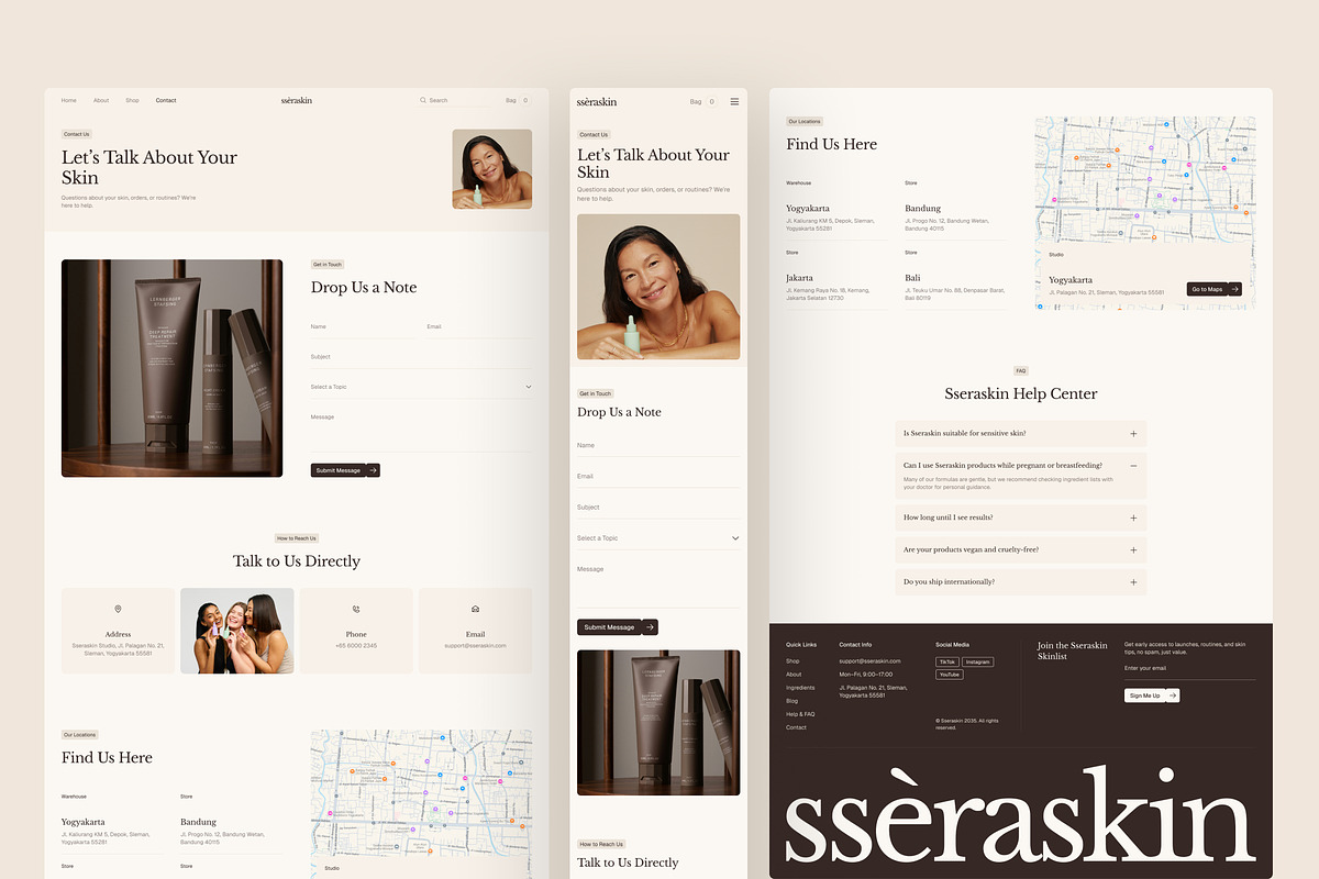 Skincare E-Commerce Website UI Figma, an UI Kit Template by peterdraw (Photo 6 of 7)