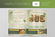Healthy Food Menu, a Brochure Template by Luuqas Design (Thumbnail 2 of 5)