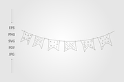 party bunting flags carniva, a Background Graphic by lawoel (Thumbnail 1 of 3)