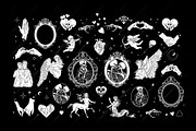 Dark Valentine. Romantic Halloween, an Illustration by OlgaSoi007 (Thumbnail 2 of 10)
