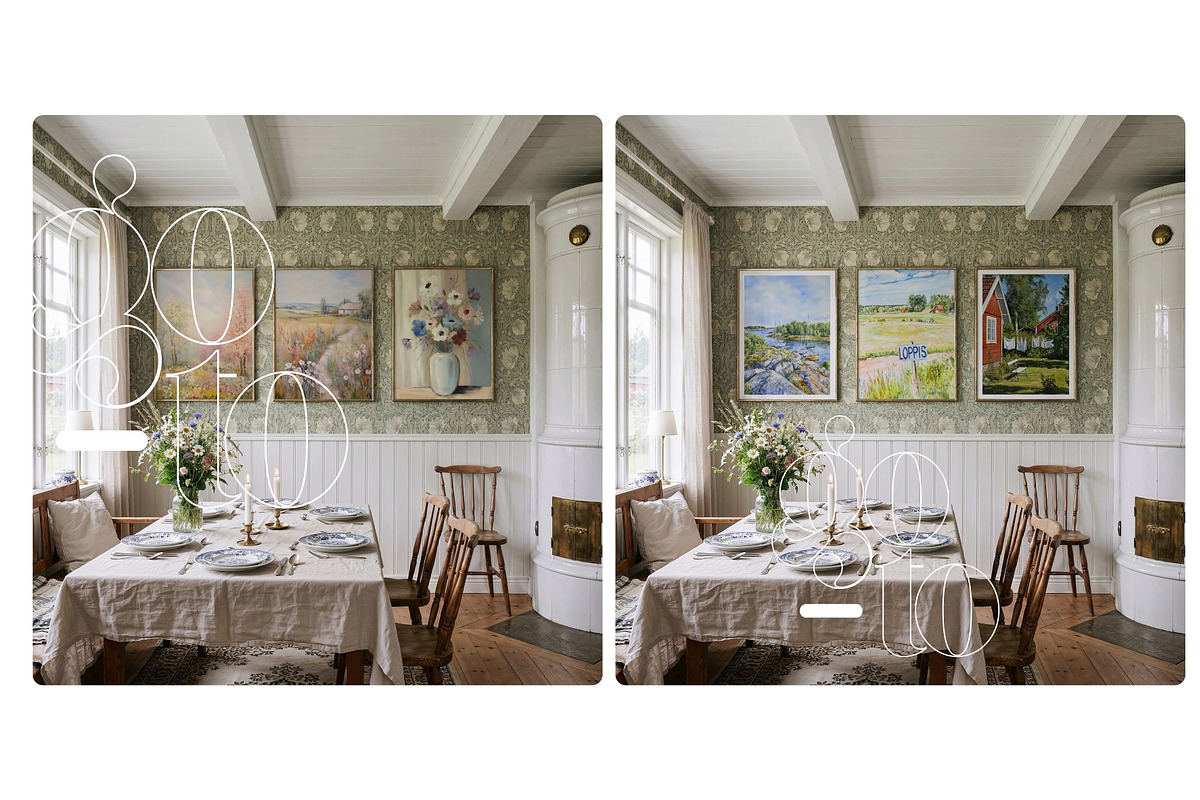 Vintage Set Of 3 Frame Mockups, a Mockup by First Impression Mockups (Photo 4 of 4)