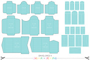 Envelopes Bundle SVG Cutting Files, an Invitation Template by Miss Tiina (Thumbnail 5 of 11)