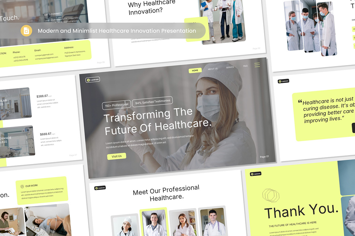 Modern & Minimalist Healthcare GSL, a Presentation Template by Antstheme (Photo 1 of 2)