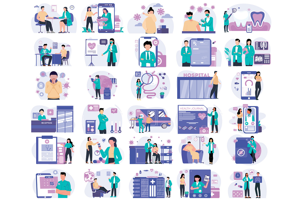 Medical and Healthcare Icons Pack., an Illustration by Vector Portal (Photo 2 of 4)