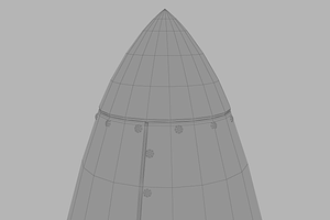 Spaceship Rocketship Cartoon Simple