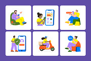55 Animated E-Commerce Flat, a Person Illustration by Brickclay (Thumbnail 3 of 4)