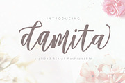 Damita, a Script Font by Genesis Lab (Thumbnail 1 of 9)