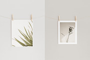 Poster and Pegs Mockup 4x5 Ratio, a Mockup by HALFTOUNE (Thumbnail 2 of 4)