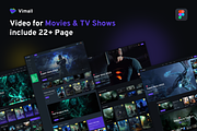 Vimall Website Movies & TV Shows, a Wireframe Template by No.13 (Thumbnail 1 of 8)