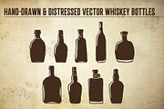 Hand-drawn whiskey bottles, a Texture Illustration by Quiver Supply Co. (Thumbnail 2 of 3)