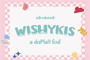 Wishykis - Display Font, a Handwritten Font by Berdansabersama (Thumbnail 1 of 8)