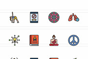 Mindfulness & Meditation Filled Line, an Icon by IconBunny (Thumbnail 2 of 2)