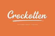 Crockotten Script - Food & Branding, a Script Font by ilhamtaro (Thumbnail 1 of 7)