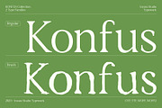Konfus – Organic Modern Serif Duo, a Serif Font by Invasi Studio (Thumbnail 1 of 15)