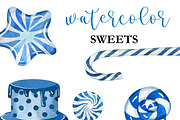 Watercolor Blue Birthday Party PNG, an Object Illustration by PatternPalette (Thumbnail 5 of 6)