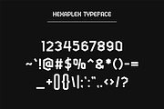 Hexaplex - Geometric Typeface, a Sans Serif Font by HipFonts (Thumbnail 4 of 8)